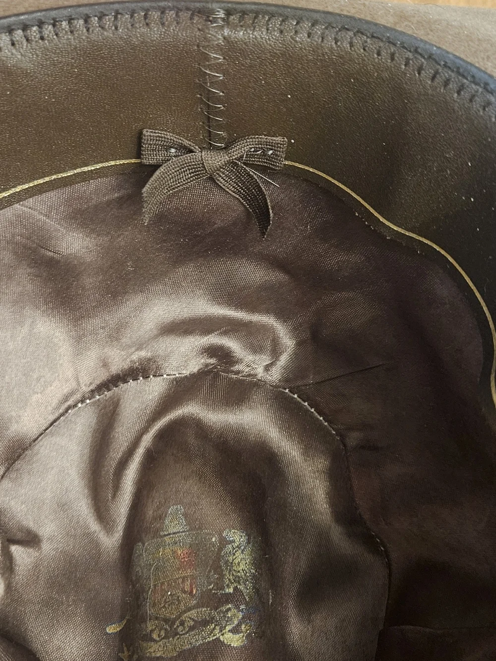 Vintage Stetson Classic Brown Wool Felt Fedora, Silk Lined, with Black Band